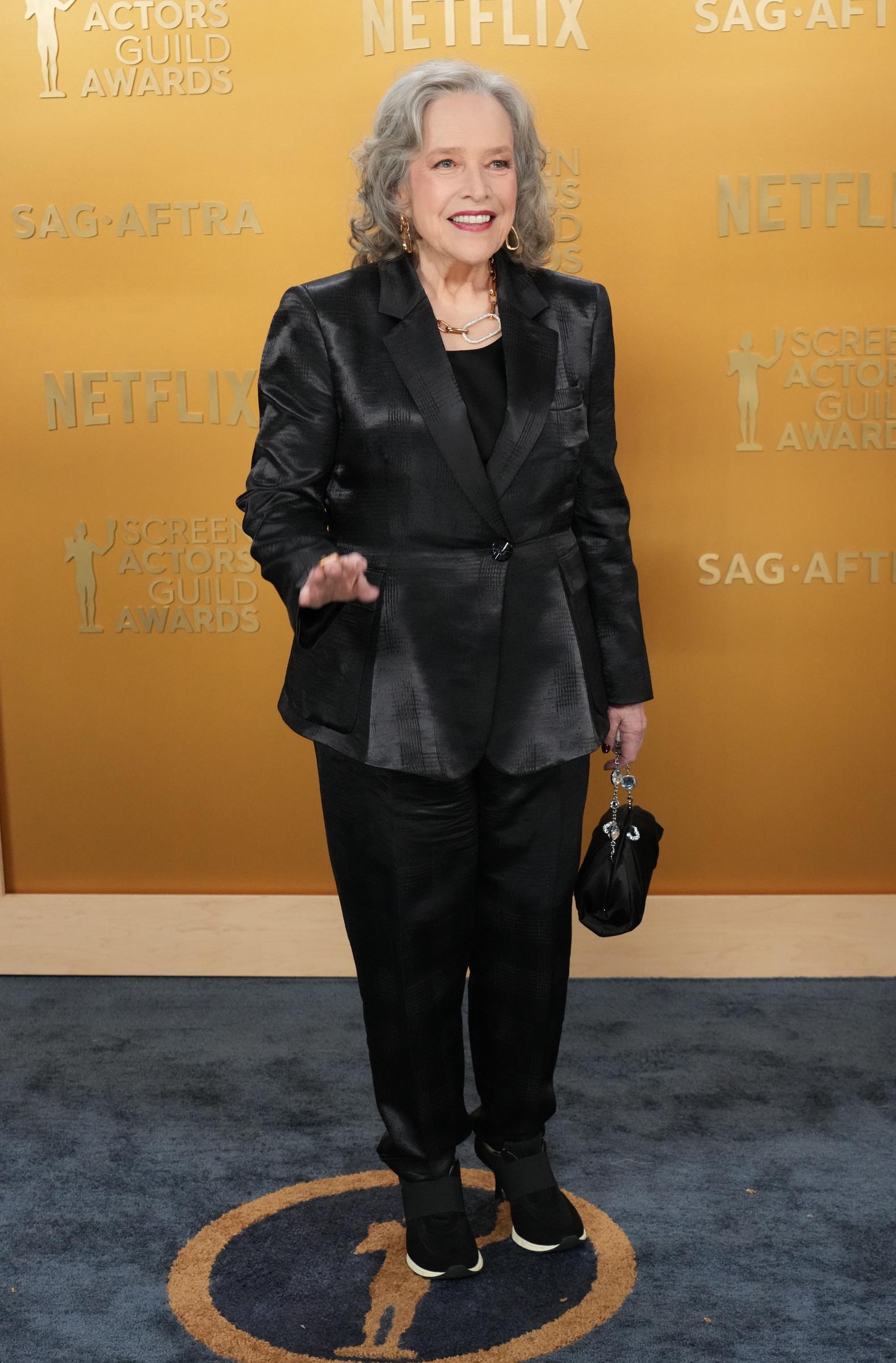 Kathy Bates at Shrine Auditorium and Expo Hall, on February 23, 2025 | Source: Getty Images