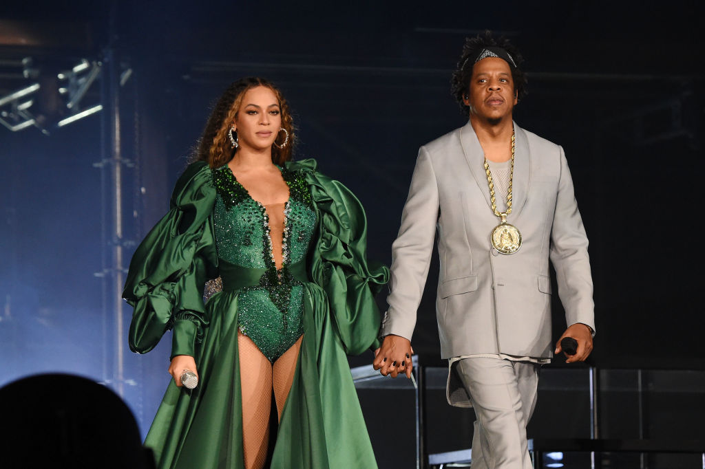 Beyonce and Jay-Z during the Global Citizen Festival: Mandela 100 at FNB Stadium on December 2, 2018 in Johannesburg, South Africa | Source: Getty Images