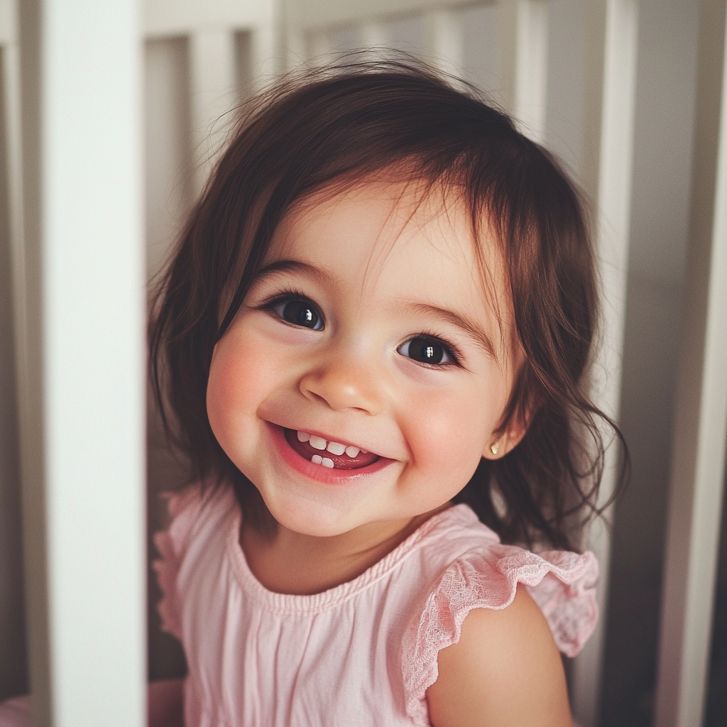 A smiling baby girl | Source: Midjourney