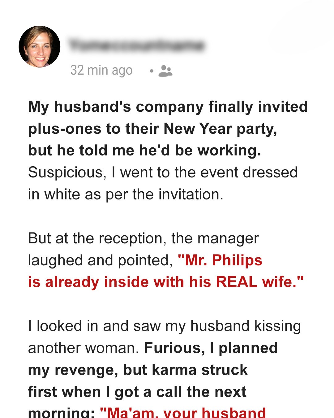 I Attended My Husband’s Office Party for the First Time, but I Never Expected to See His Other ‘Wife’ There