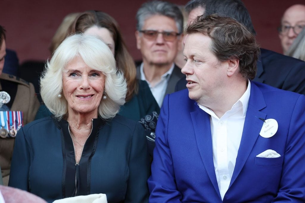 Queen Camilla and her son, Tom Parker Bowles, attended a reception at the Queen’s Reading Room literary festival on June 8, 2024, in London, England. The event showcased their shared appreciation for literature, reflecting Camilla's role in promoting the literary arts. | Source: Getty Images