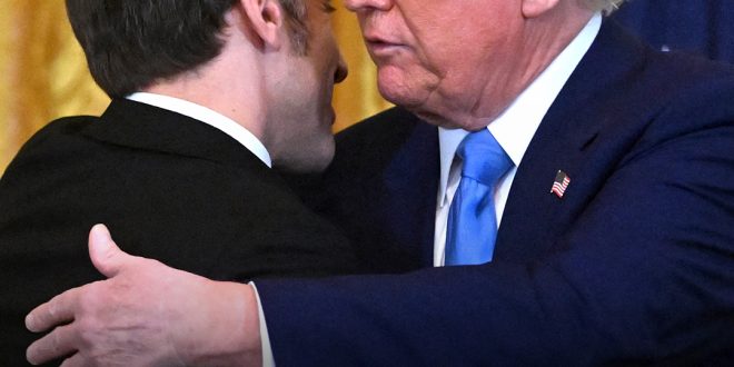 Donald Trump and Emmanuel Macron's 'Intense' Handshake Sparks Buzz – Video