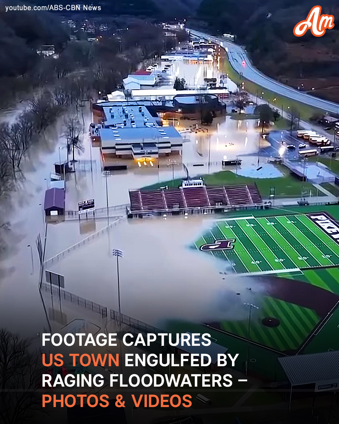 Footage Captures US Town Engulfed by Raging Floodwaters – Photos & Videos