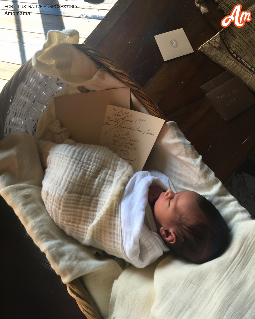 Husband Returns from Business Trip and Sees Newborn Baby on Table with Two Notes beside — Story of the Day