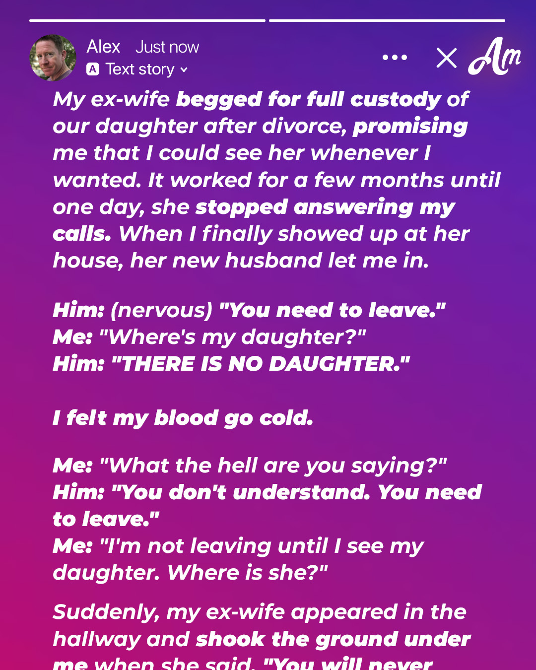 I Gave My Ex Full Custody After She Begged—One Day, When I Arrived to See My Child, Her New Husband Said, ‘There Is No Daughter’