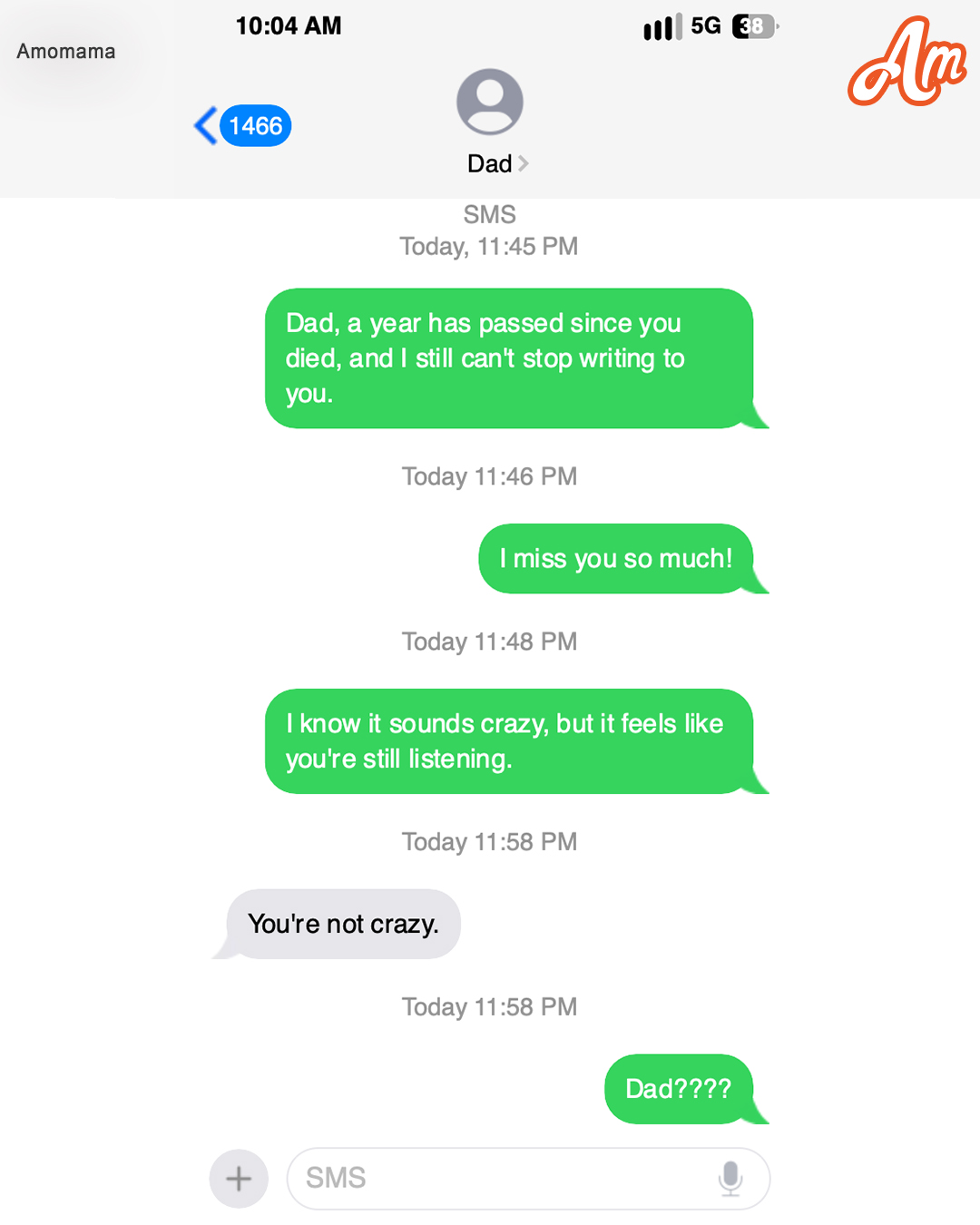 I Texted My Late Dad’s Phone Every Day for a Year — Until I Got a Reply That Gave Me Goosebumps