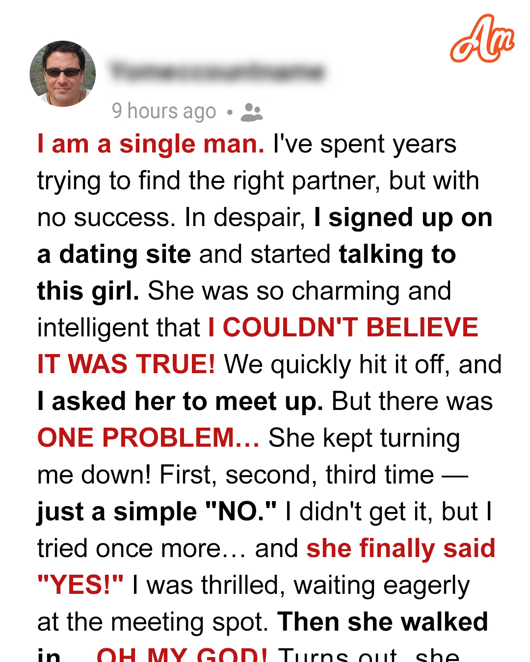 I Tried to Hide My Blindness during a Date, but I Had No Idea How My Secret Would Spill — Story of the Day