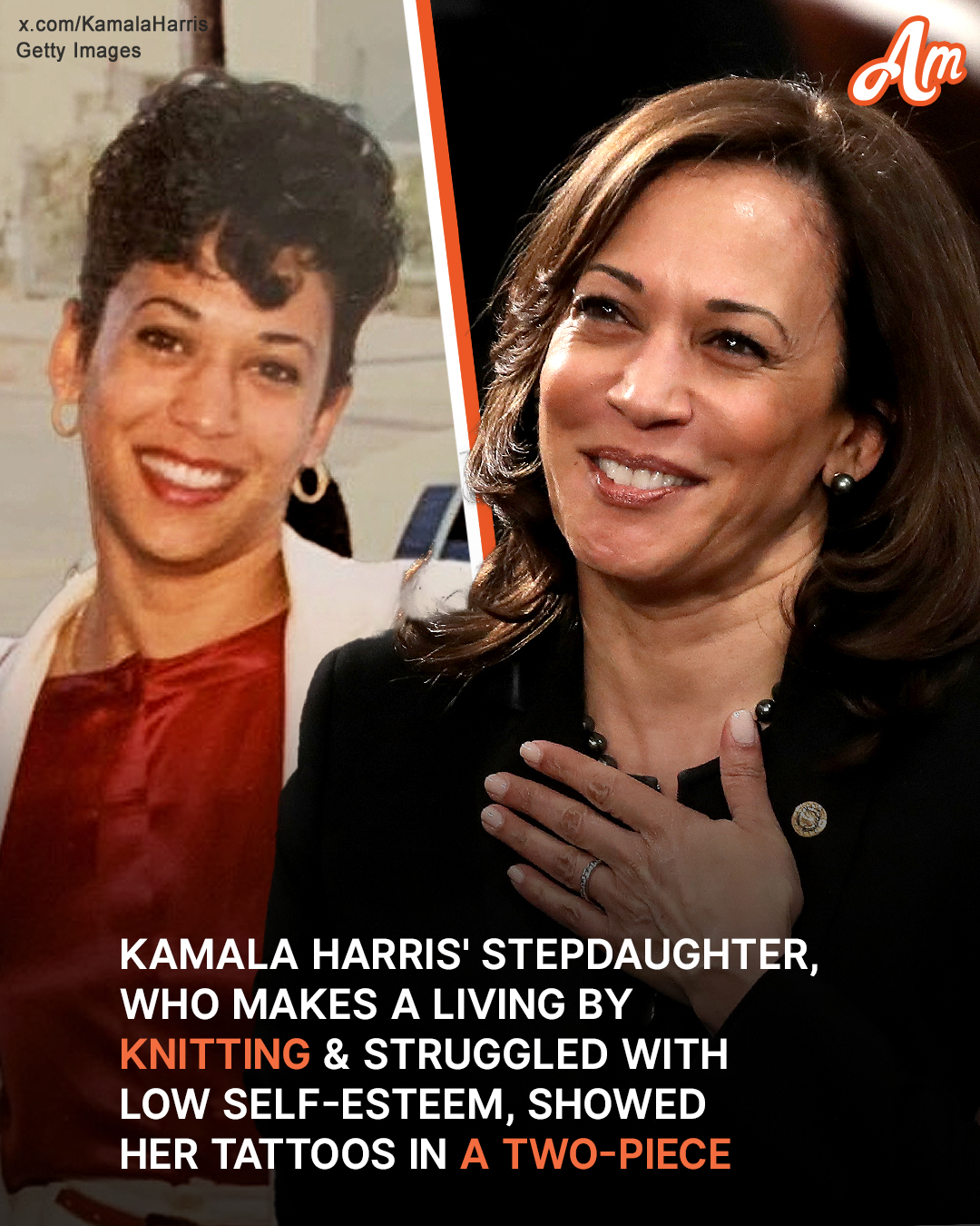 Kamala Harris’ Stepdaughter, Who Makes a Living by Knitting and Struggled with Low Self-Esteem, Showed Her Tattoos in a Two-Piece — Her Story