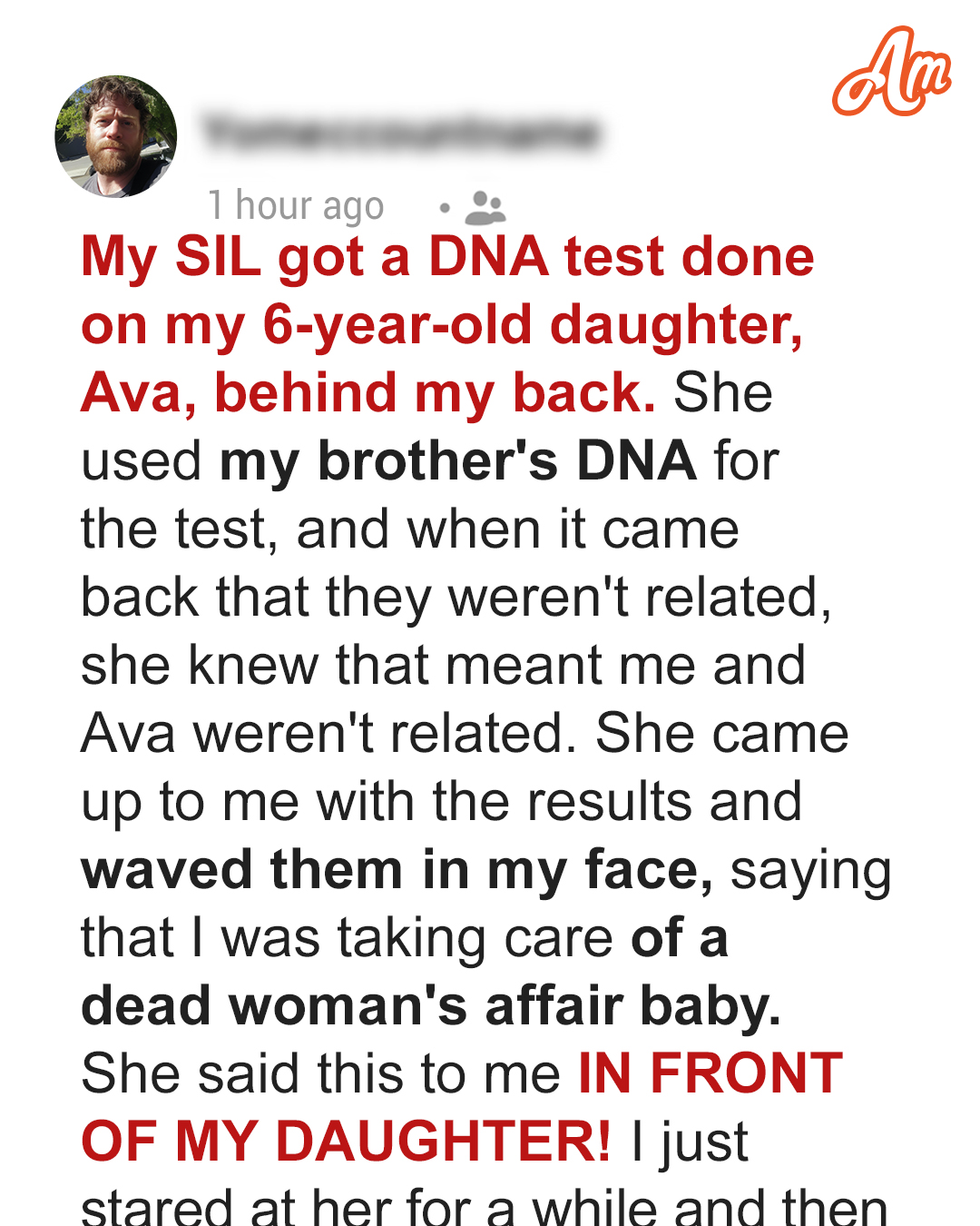 My SIL Did a DNA Test for My Daughter Behind My Back — When I Learned Her Reason for This, I Went Low Contact with My Brother