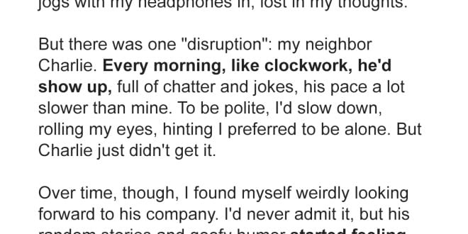 Woman Tires of Admirer Who Joins Her Jog Every Morning but Desperately Searches for Him When He Doesn't Show Up — Story of the Day