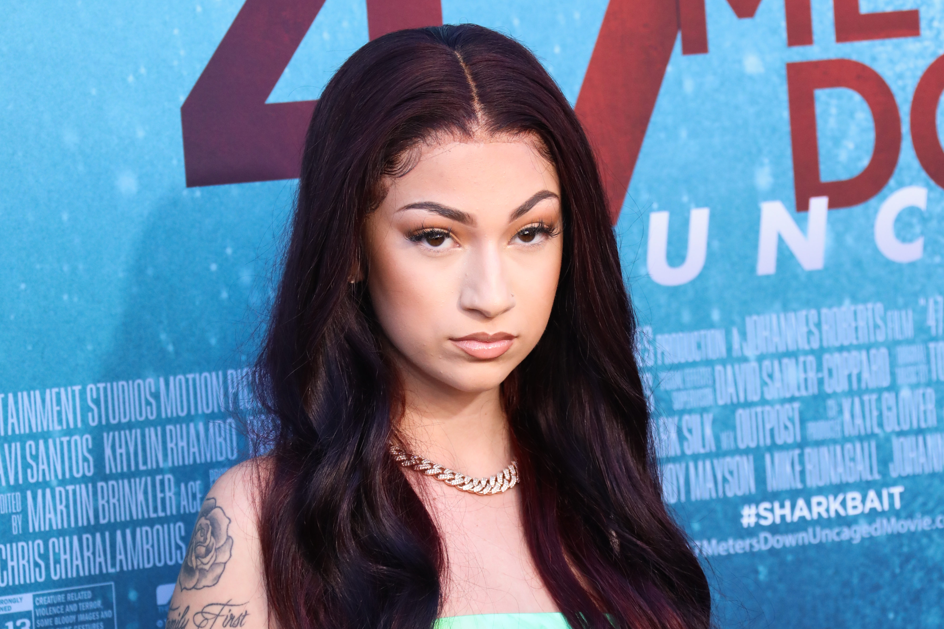 Bhad Bhabie at the LA premiere of "47 Meters Down: Uncaged" in Westwood, California, on August 13, 2019 | Source: Getty Images