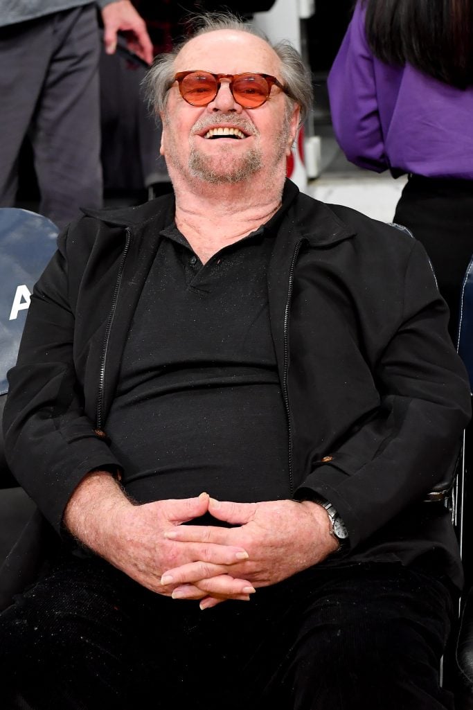 Jack Nicholson at an LA Lakers game in Los Angeles, California in 2020. | Source: Getty Images