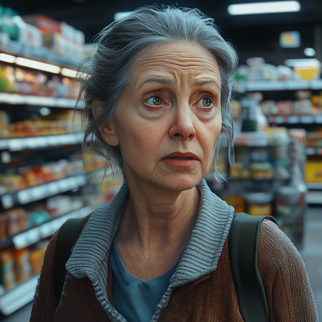 A woman in a supermarket | Source: Midjourney