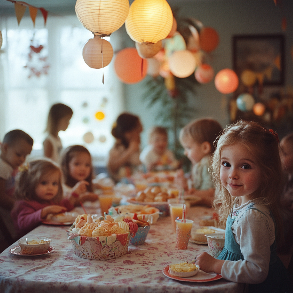 Children at a birthday party | Source: Midjourney