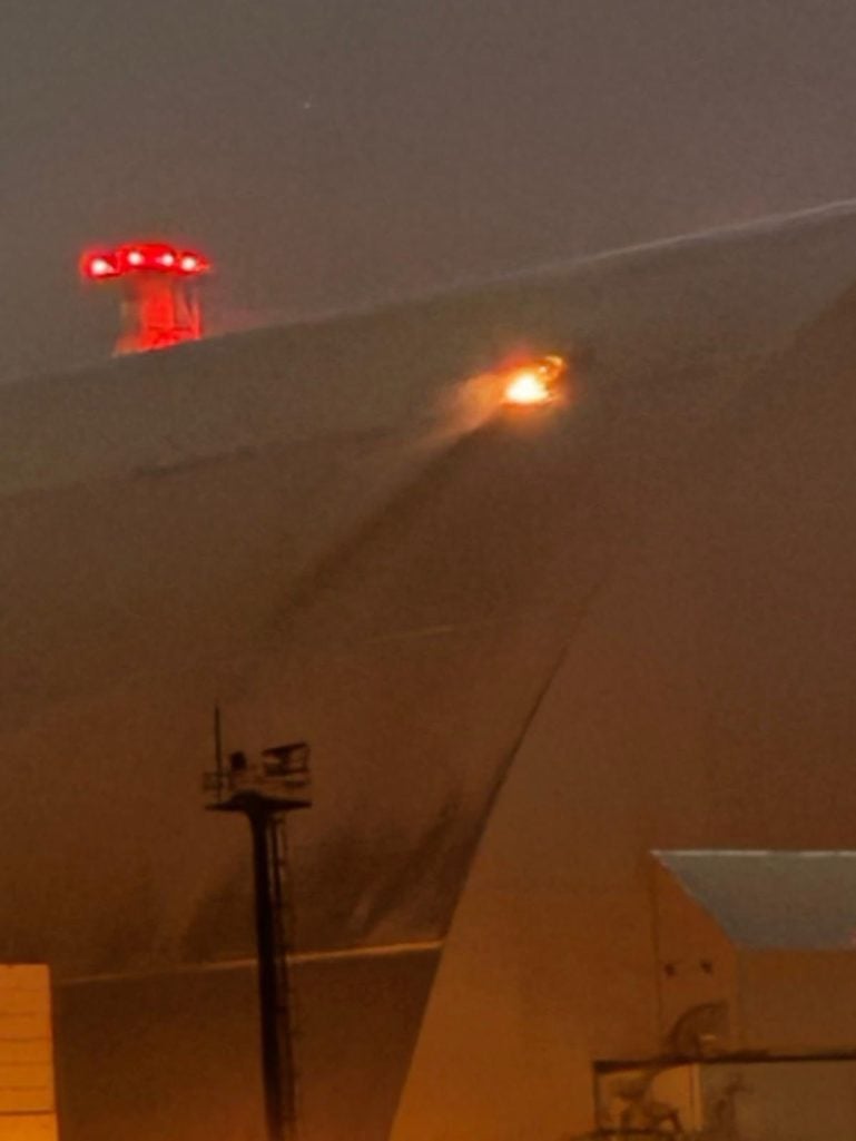 The part of the roof of the New Safe Confinement that was damaged during a drone strike in Ukraine, from a post dated February 14, 2025 | Source: X/iaeaorg