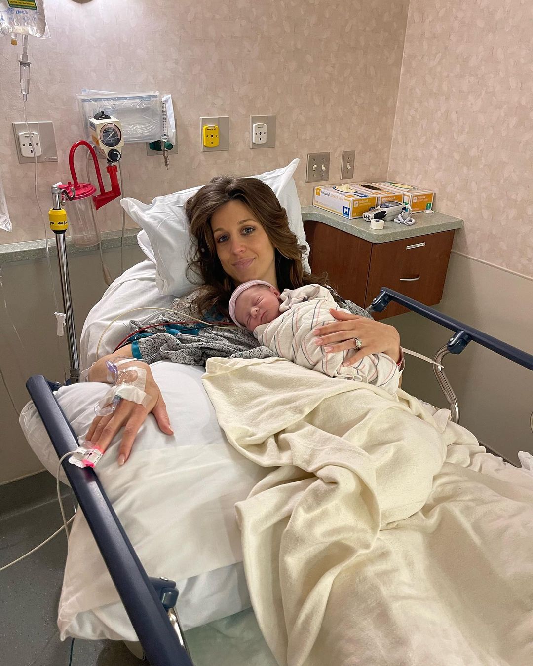 Jesse Watters' wife Emma DiGiovine after she gave birth to baby girl Georgina (GiGi) Post Watters