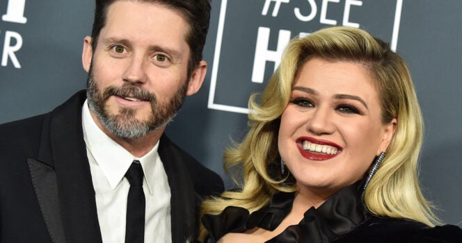 Kelly Clarkson and ex-husband Brandon Blackstock. Credit: Shutterstock