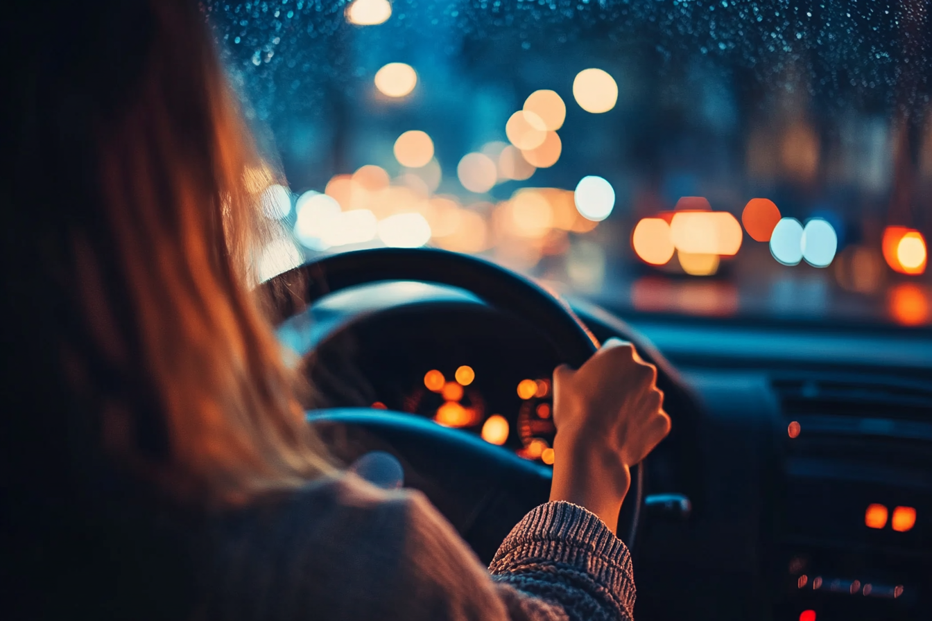 A woman driving her car | Source: Midjourney