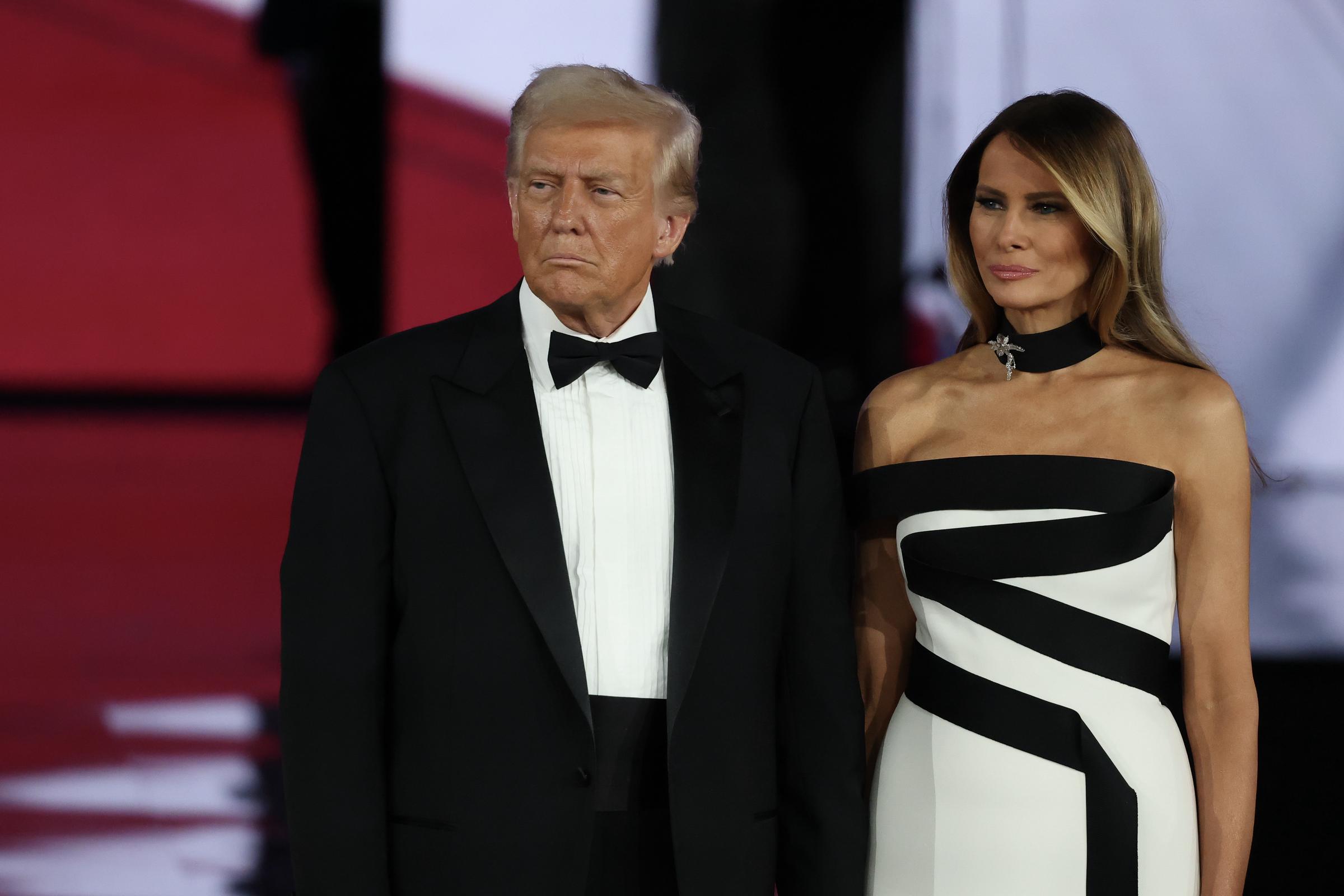 President Donald Trump and First Lady Melania Trump at the Liberty Inaugural Ball in Washington, DC on January 20, 2025. | Source: Getty Images