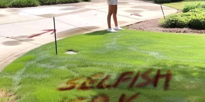 My Neighbor Painted an Insult on My Lawn, So I Taught Him a Lesson He Won’t Forget