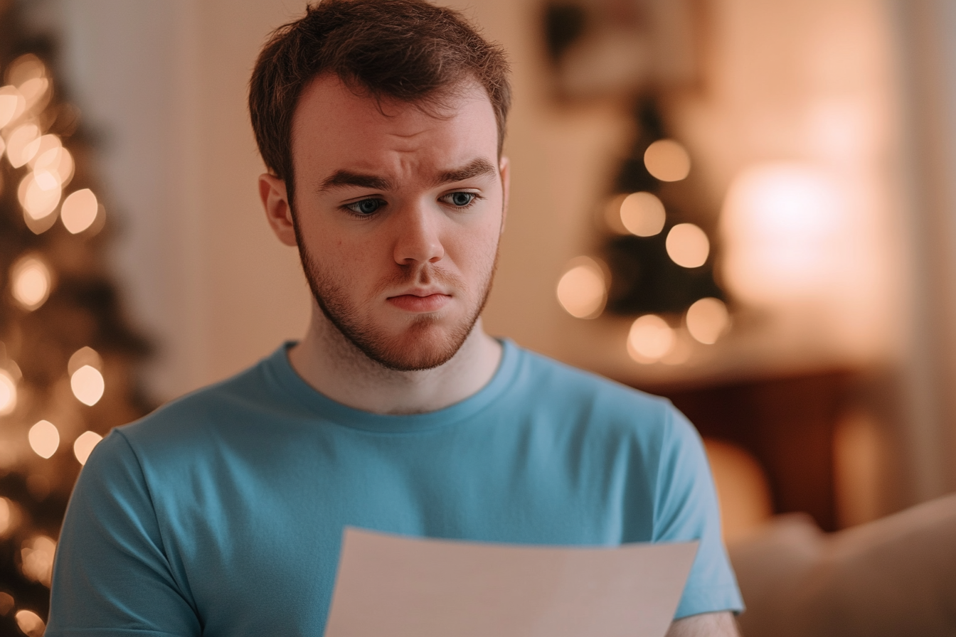 A man looking at a paper | Source: Midjourney