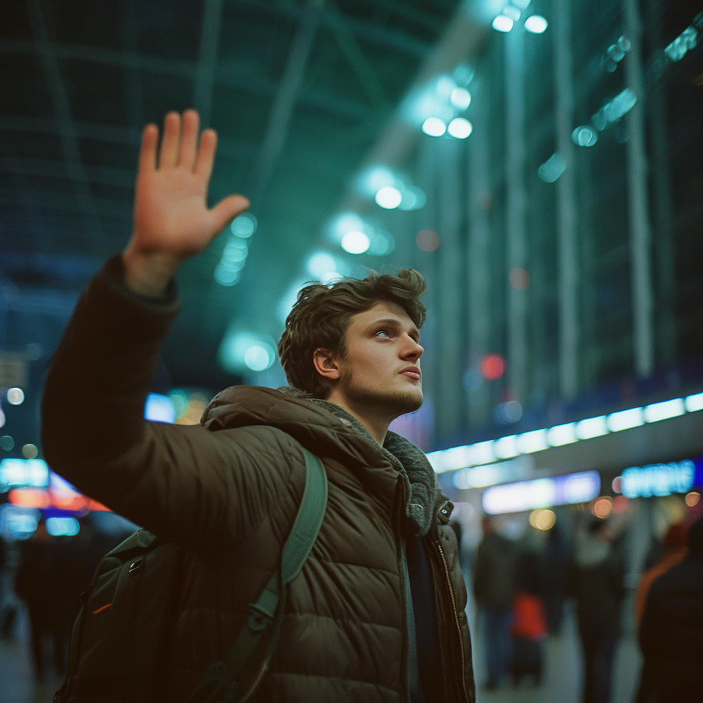 A man waving his hand dismissively | Source: Midjourney