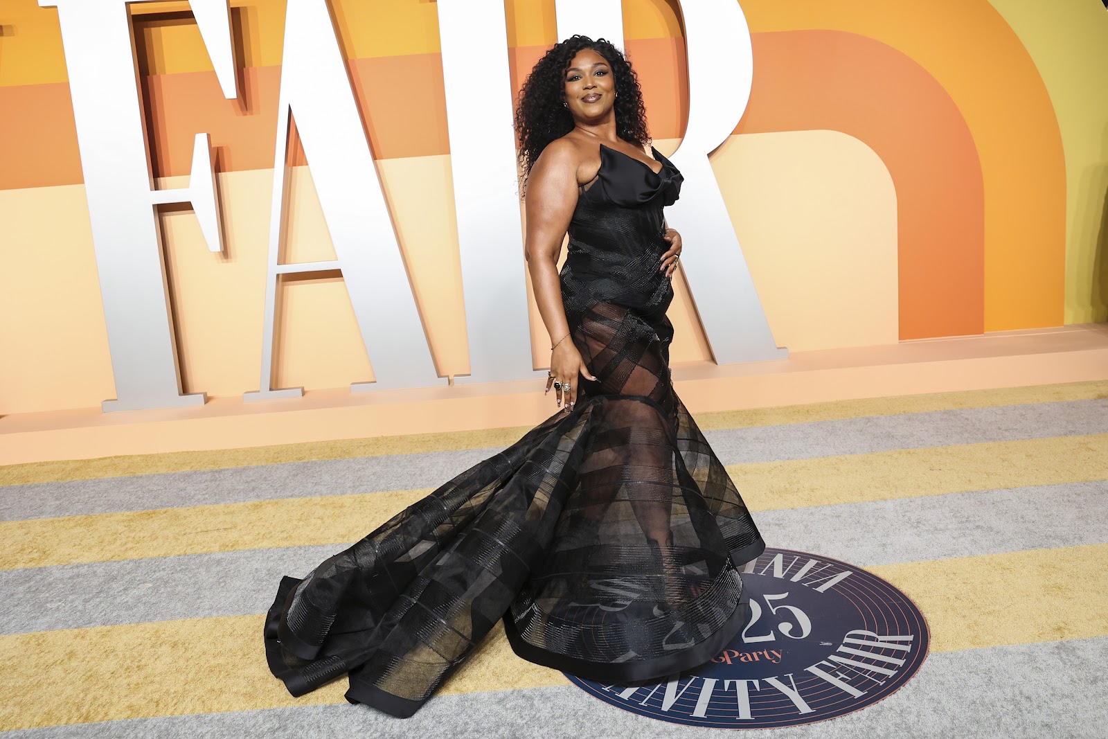 Lizzo at the "Vanity Fair" Oscar Party hosted by Radhika Jones on March 2, 2025, in Beverly Hills, California | Source: Getty Images